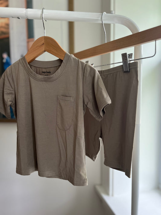 The Mini tee and biker set