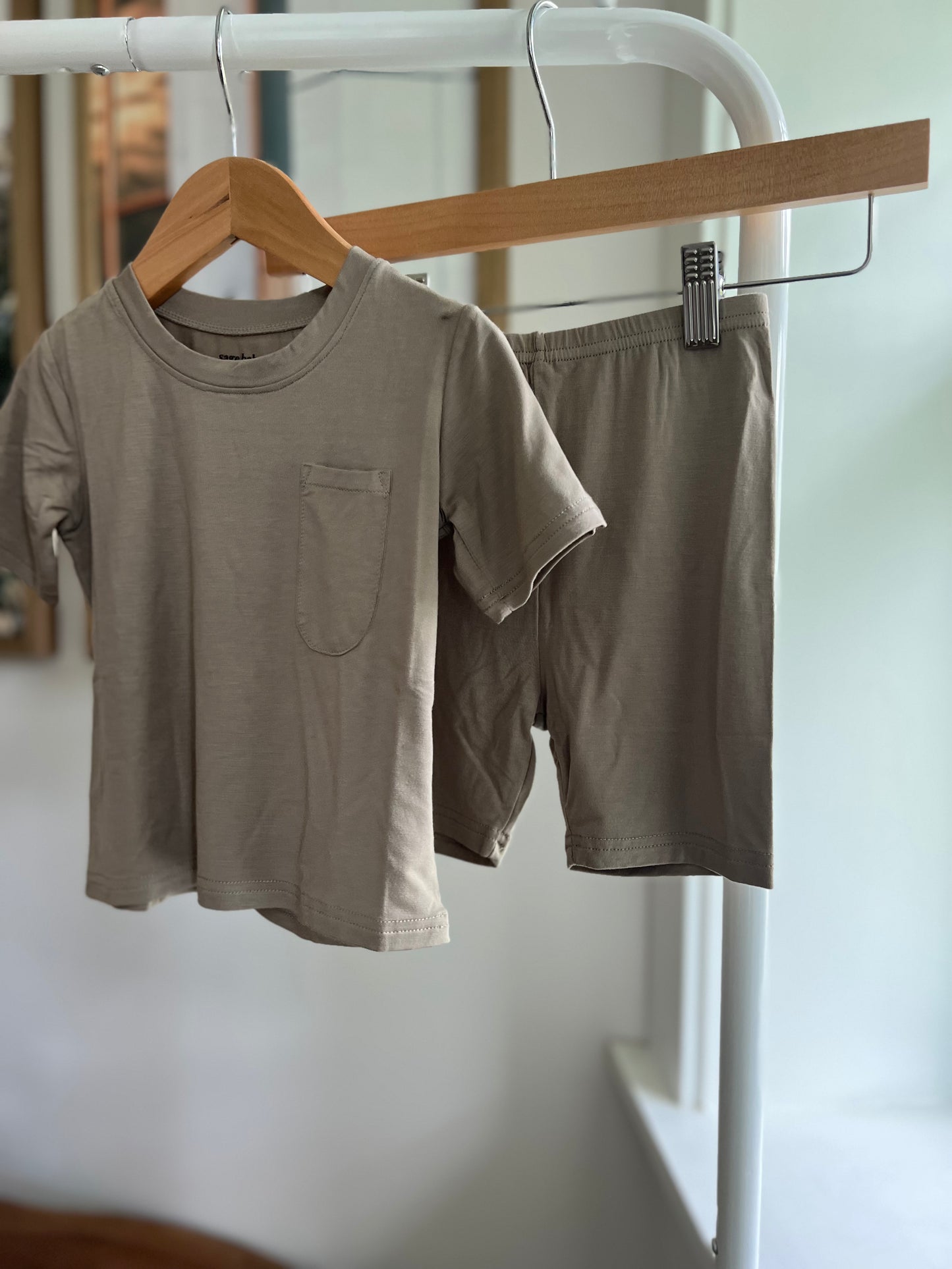 The Mini tee and biker set